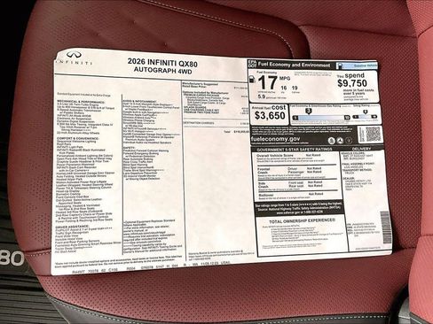 New 2026 INFINITI QX80 Autograph w/ Premium Cargo Package image 27