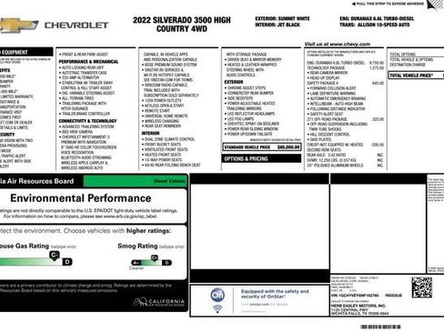 Used 2022 Chevrolet Silverado 3500 High Country w/ Technology Package image 53