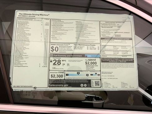 New 2025 BMW X1 xDrive28i w/ Technology Package image 12