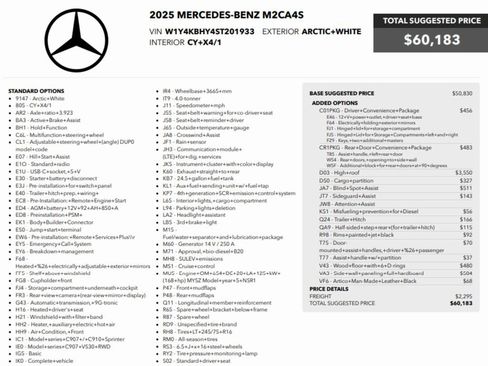 Used 2025 Mercedes-Benz Sprinter 2500 image 2