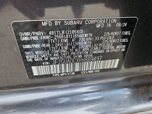 Used 2024 Subaru Crosstrek 2.0i Premium image 16