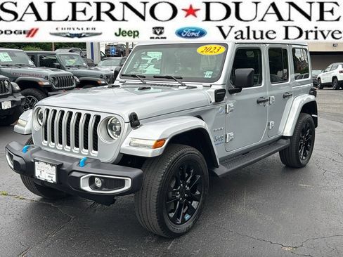 Certified 2023 Jeep Wrangler Unlimited Sahara w/ Cold Weather Group AWD/4WD image 1