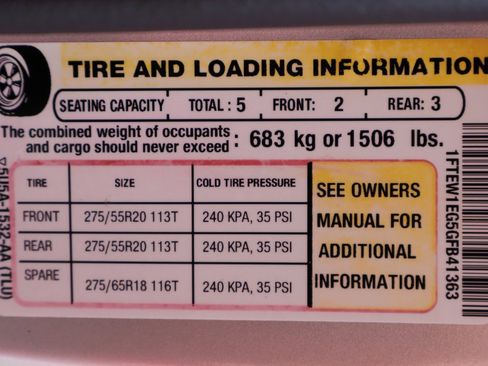 Used 2016 Ford F150 Platinum w/ Equipment Group 701A Luxury image 57