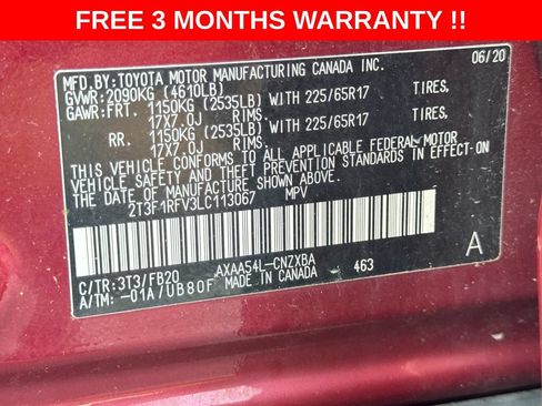 Used 2020 Toyota RAV4 LE w/ All Weather Liner Package AWD/4WD image 25