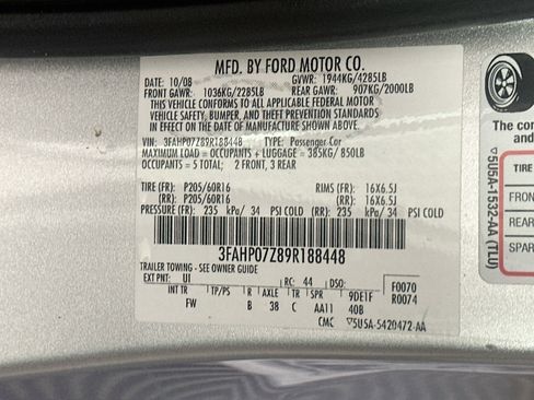 Used 2009 Ford Fusion SE FWD image 12