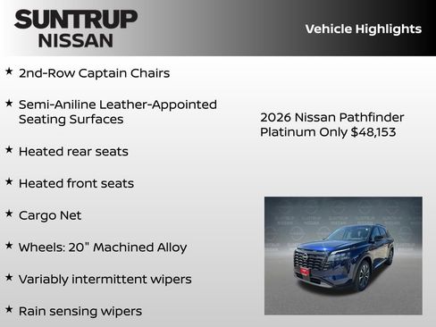 New 2026 Nissan Pathfinder Platinum AWD/4WD image 35