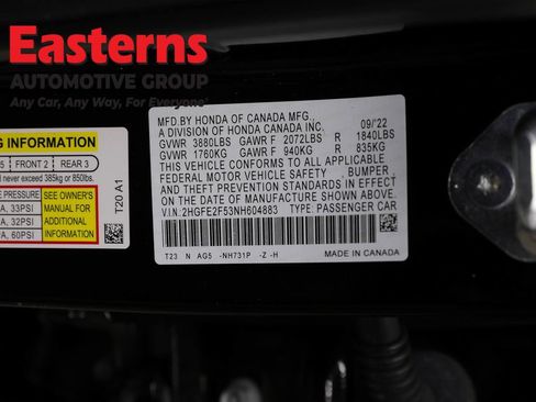 Used 2022 Honda Civic Sport image 30