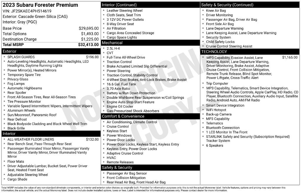 Used 2023 Subaru Forester Premium AWD/4WD image 3