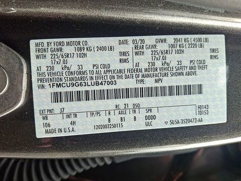 Used 2020 Ford Escape SE image 27