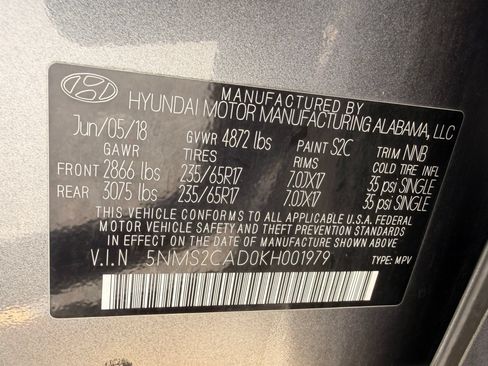 Used 2019 Hyundai Santa Fe SE AWD/4WD image 38