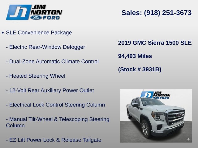Used 2019 GMC Sierra 1500 SLE w/ SLE Value Package AWD/4WD image 15
