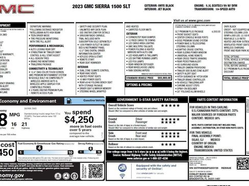 Used 2023 GMC Sierra 1500 SLT w/ SLT Premium Plus Package RWD image 3