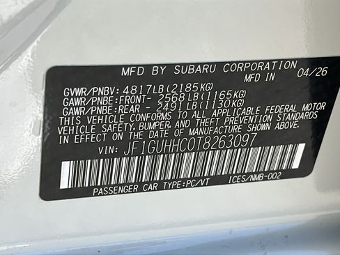 New 2026 Subaru Impreza RS AWD/4WD image 30