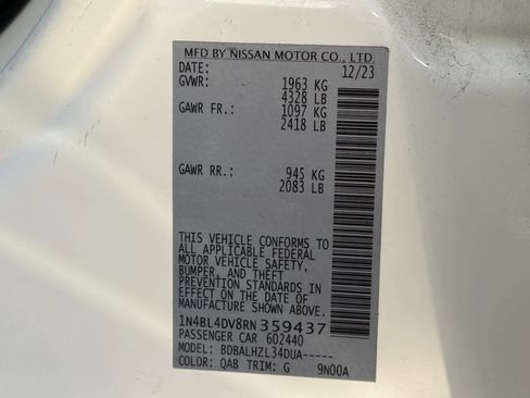 Certified 2024 Nissan Altima 2.5 SV image 21