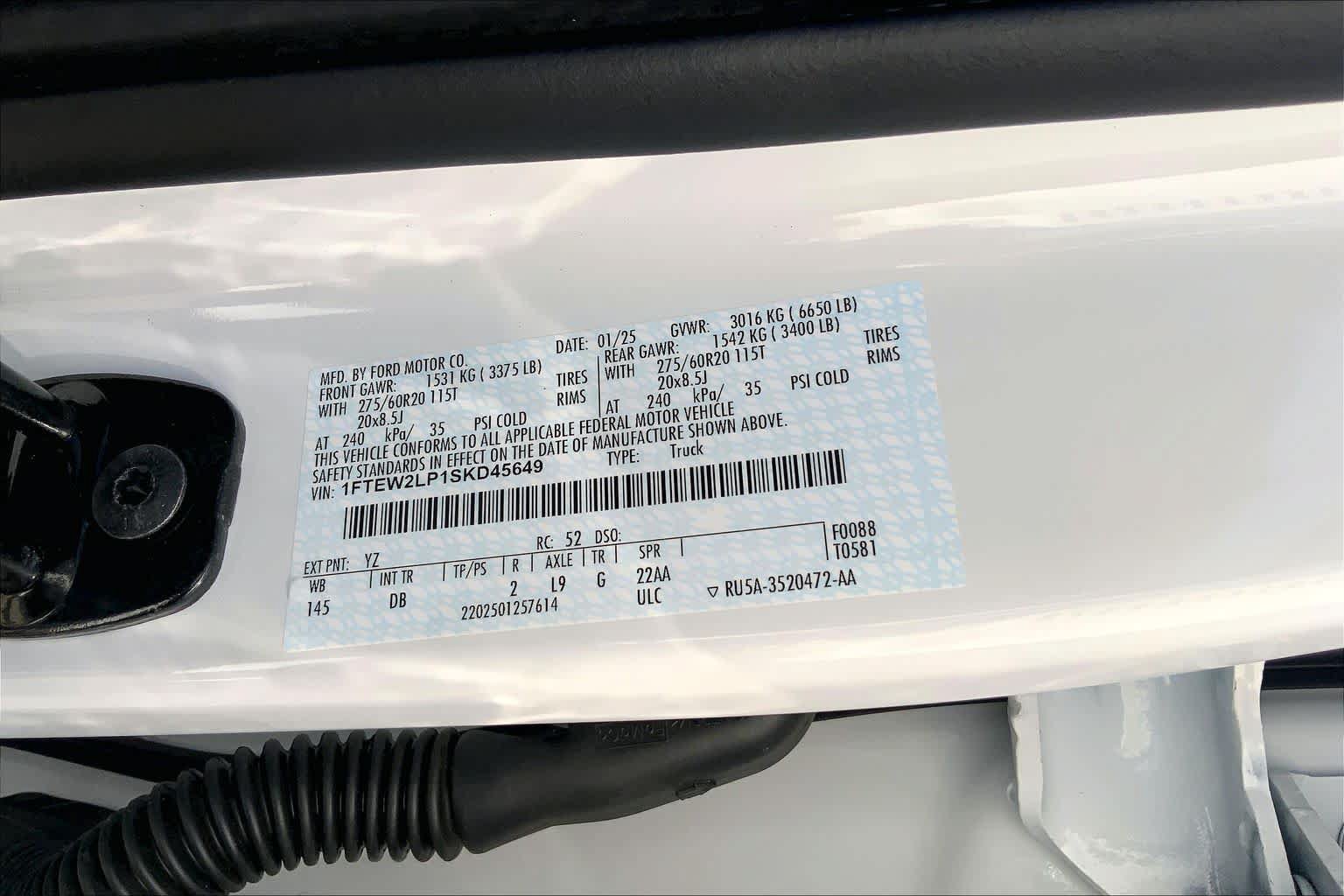 Used 2025 Ford F150 STX w/ Equipment Group 200A AWD/4WD image 34