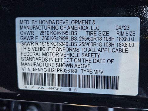 Certified 2023 Honda Pilot LX image 26