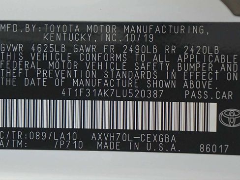 Used 2020 Toyota Camry XLE FWD image 30