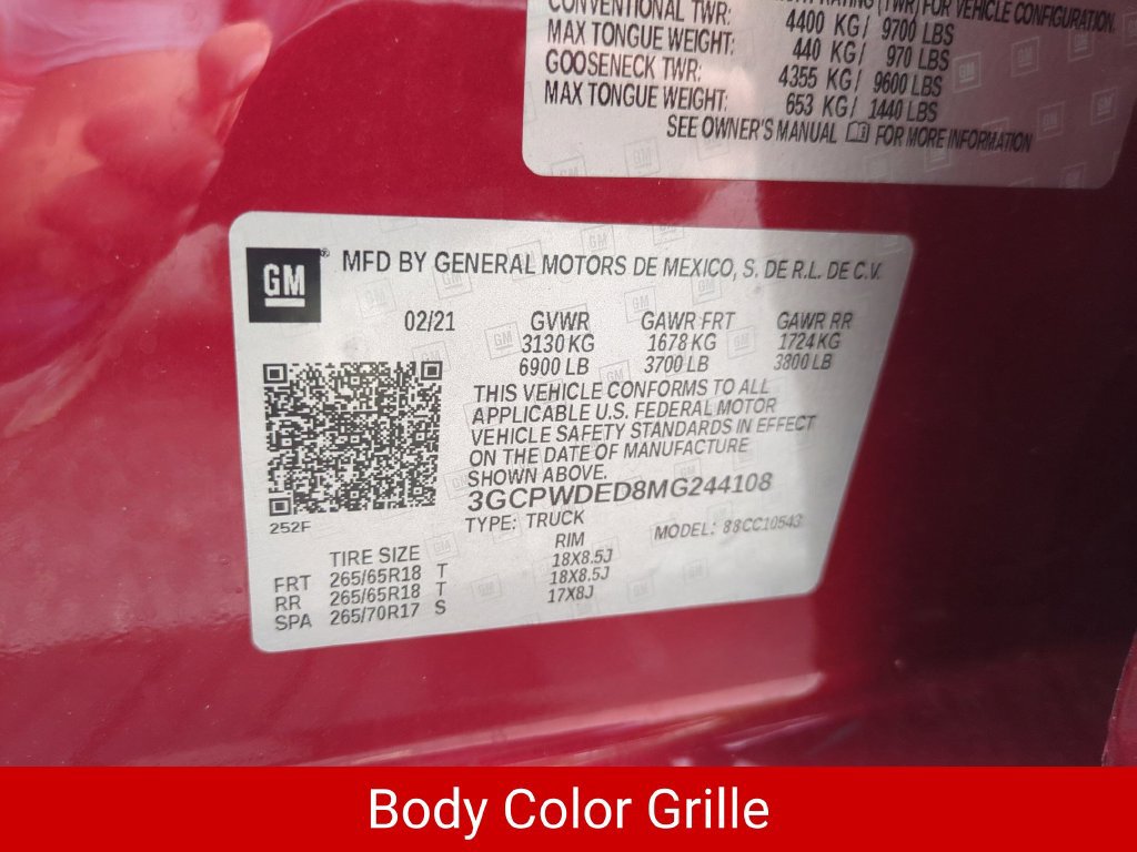 Certified 2021 Chevrolet Silverado 1500 RST RWD image 39