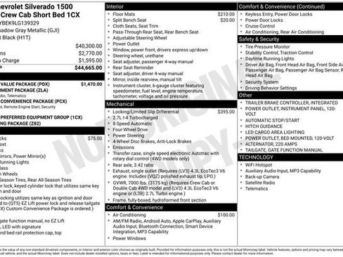 Certified 2020 Chevrolet Silverado 1500 Custom w/ Custom Value Package image 6