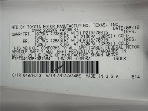 Used 2011 Toyota Tacoma 2WD Access Cab image 26