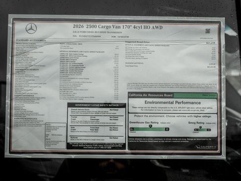 New 2026 Mercedes-Benz Sprinter 2500 image 26