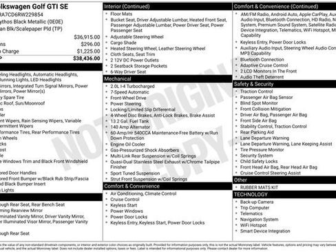 Certified 2024 Volkswagen GTI SE FWD image 31