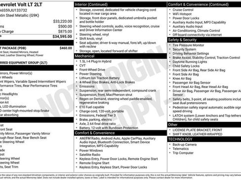 Used 2018 Chevrolet Volt LT w/ Comfort Package FWD image 5