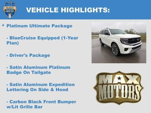 New 2025 Ford Expedition Platinum w/ Platinum Ultimate Package AWD/4WD image 6