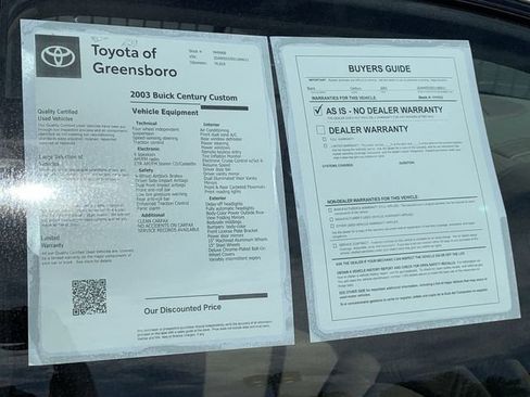 Used 2003 Buick Century Custom image 32