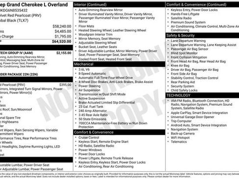 Used 2022 Jeep Grand Cherokee L Overland w/ Luxury Tech Group IV image 23