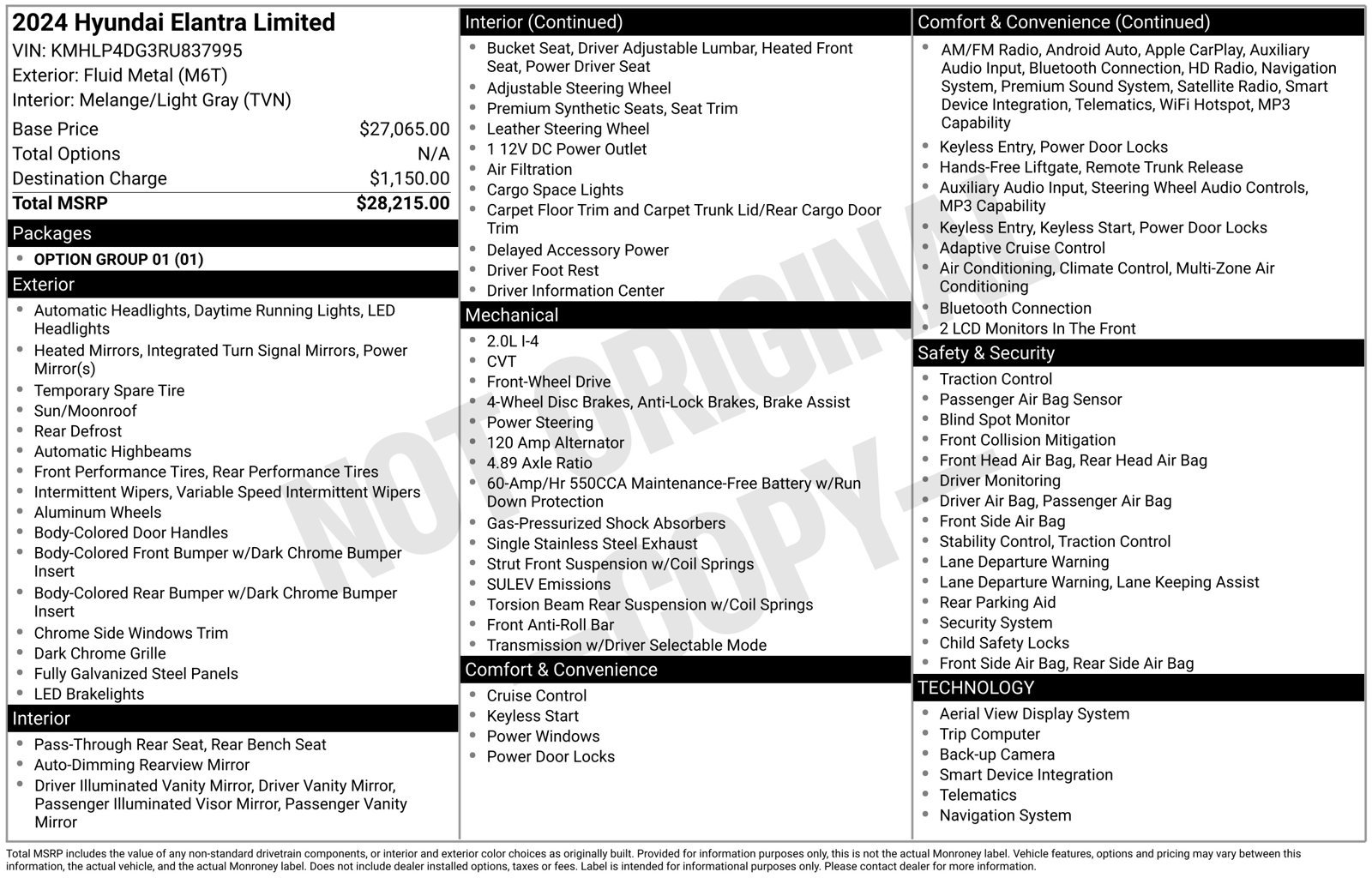 Used 2024 Hyundai Elantra Limited FWD image 47