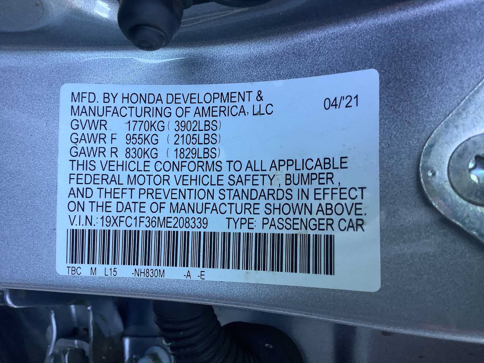 Used 2021 Honda Civic EX image 21