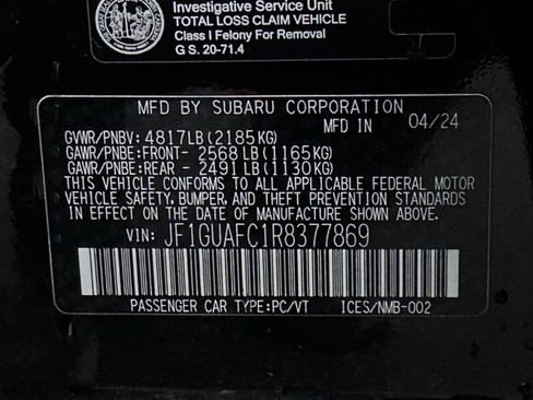 Used 2024 Subaru Impreza 2.0i Sport image 20