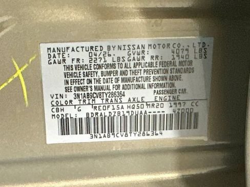 Used 2026 Nissan Sentra SV w/ Floor Mat Package FWD image 30