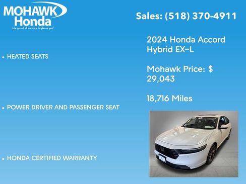 Certified 2024 Honda Accord EX-L image 14