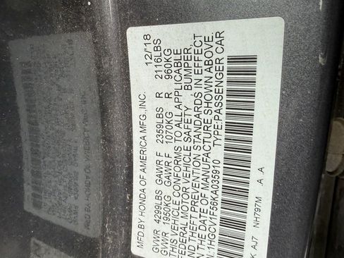 Used 2019 Honda Accord EX-L image 10