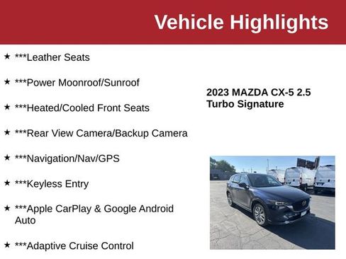 Used 2023 MAZDA CX-5 Signature AWD/4WD image 10