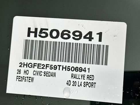 New 2026 Honda Civic Sport image 24