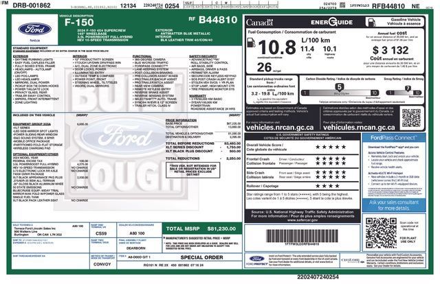 Used 2024 Ford F150 XLT w/ Equipment Group 303A High AWD/4WD image 14