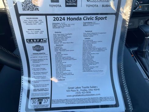 Used 2024 Honda Civic Sport image 19