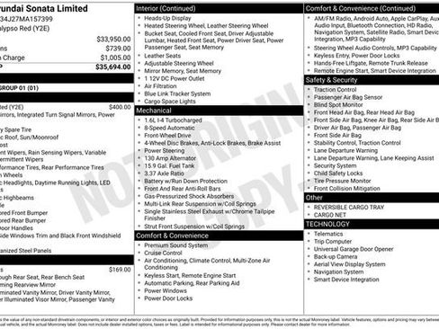 Used 2021 Hyundai Sonata Limited FWD image 3