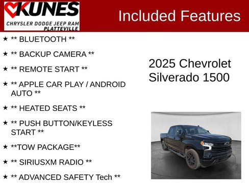 Used 2025 Chevrolet Silverado 1500 RST w/ Protection Package AWD/4WD image 2