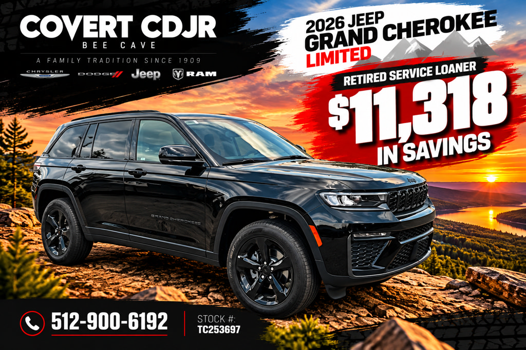 New 2026 Jeep Grand Cherokee Limited w/ Limited Altitude Package RWD 360° Tour