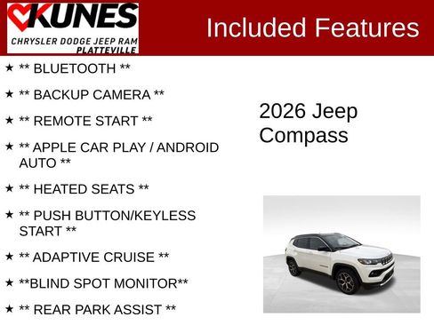 Used 2026 Jeep Compass Limited AWD/4WD image 2