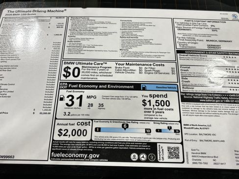 Used 2026 BMW 330i Sedan w/ Premium Package RWD image 31