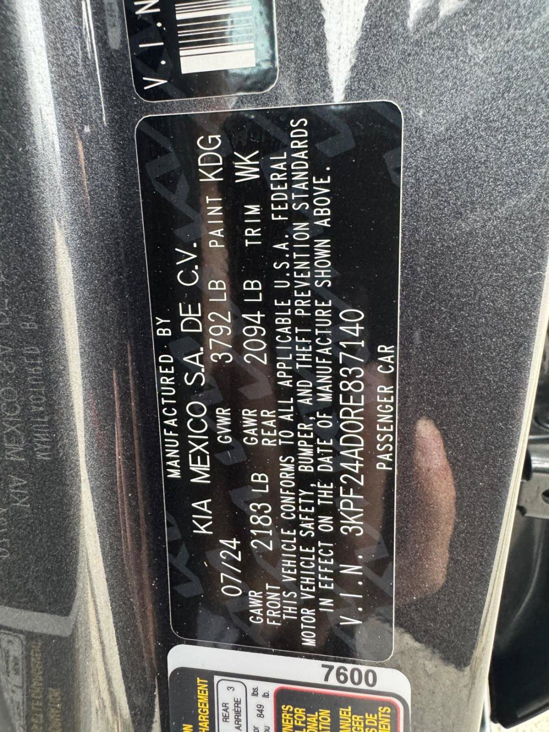 Used 2024 Kia Forte LX FWD image 14