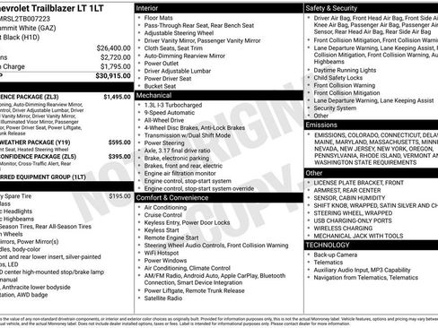New 2026 Chevrolet TrailBlazer LT w/ Convenience Package image 28