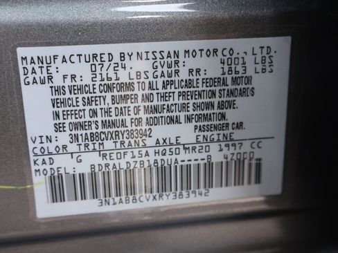 Used 2024 Nissan Sentra SV w/ Lighting Package FWD image 39