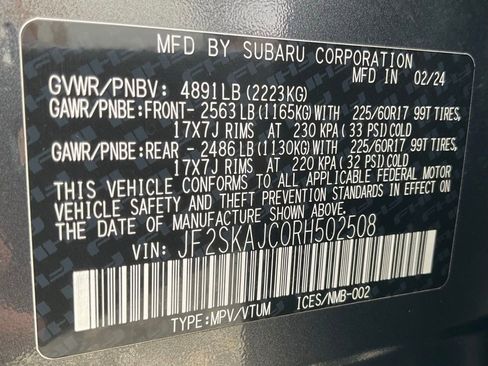 Used 2024 Subaru Forester Wilderness AWD/4WD image 57