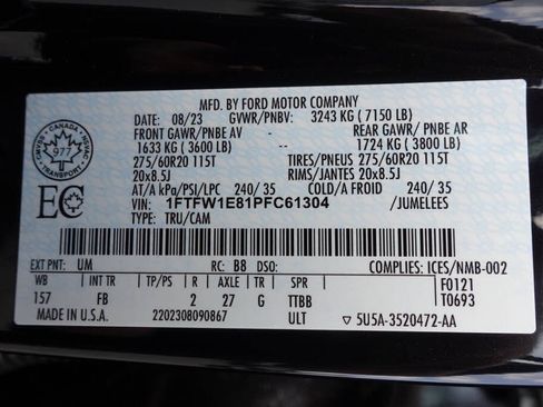 Used 2023 Ford F150 XLT w/ Equipment Group 302A High AWD/4WD image 68